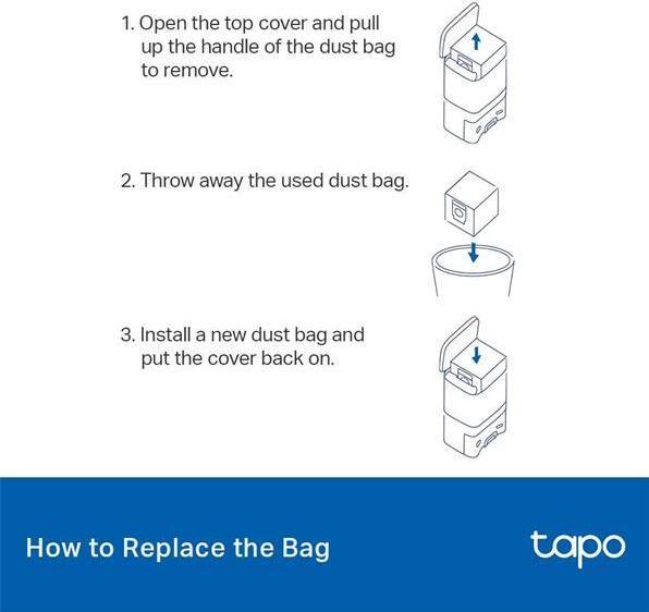 Produktbild TP-Link TAPO RVA200 - Tapo RVA200 - Einweg-Staubbeutel für RV30 Plus (3 x)