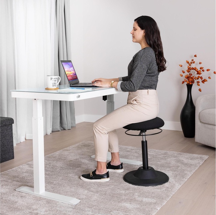 Actual product image Seville Classics High table Airlift 1.2 x 0.6 m, white, depth
