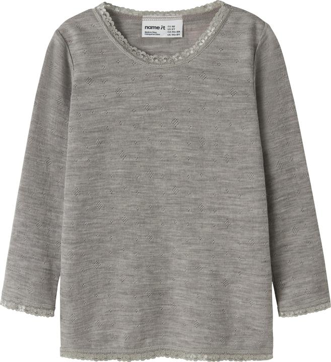 Produktbild Name it Nmfwang Wool Needle Ls Top Solid Noos (110)