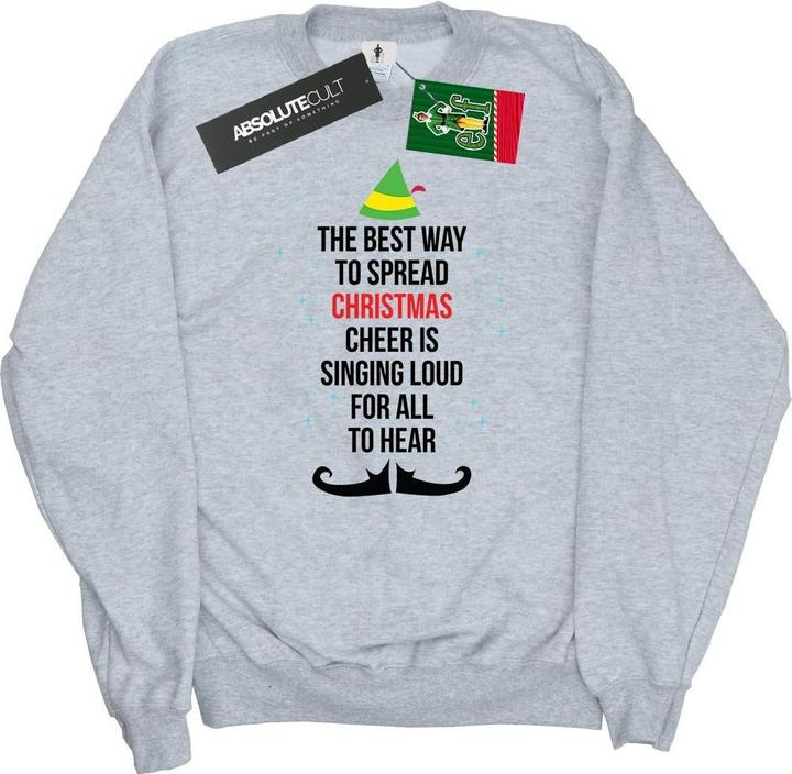 Produktbild Elf Christmas Cheer Text Sweatshirt (L)