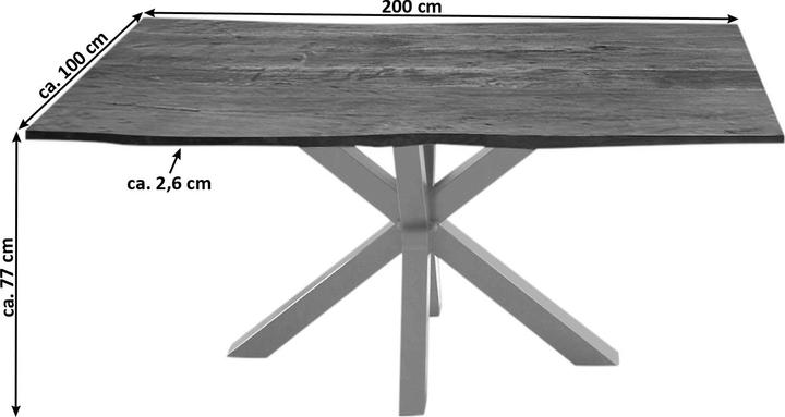 Actual product image SAM Quincy (200 x 100 x 77 cm)