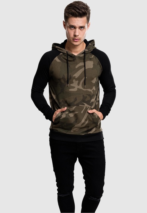 Immagine prodotto Urban Classics Felpa con cappuccio Camo Contrast Raglan (S)
