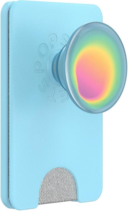 Actual product image PopSockets PopWallet + Magsafe Butterfly Pea Blue Boca Aura