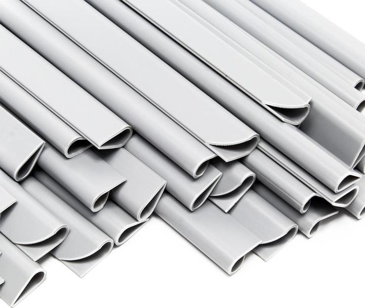 Actual product image Wiltec Garden Fence Roll, grey, 35mx19cm, PVC 450g/m², 20 Clips Garden Fence Roll (3500 cm)