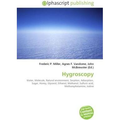 Hygroscopy, Fachbücher von Agnes F. Vandome, Frederic P. Miller, John McBrewster