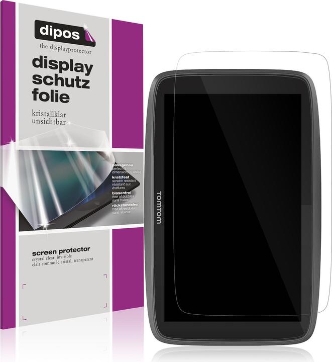 Dipos 4 Pellicole Protettive Antiriflesso Per TomTom Go Advanced 6 Pollici, Opaca Anti-impronta, Made In Germany