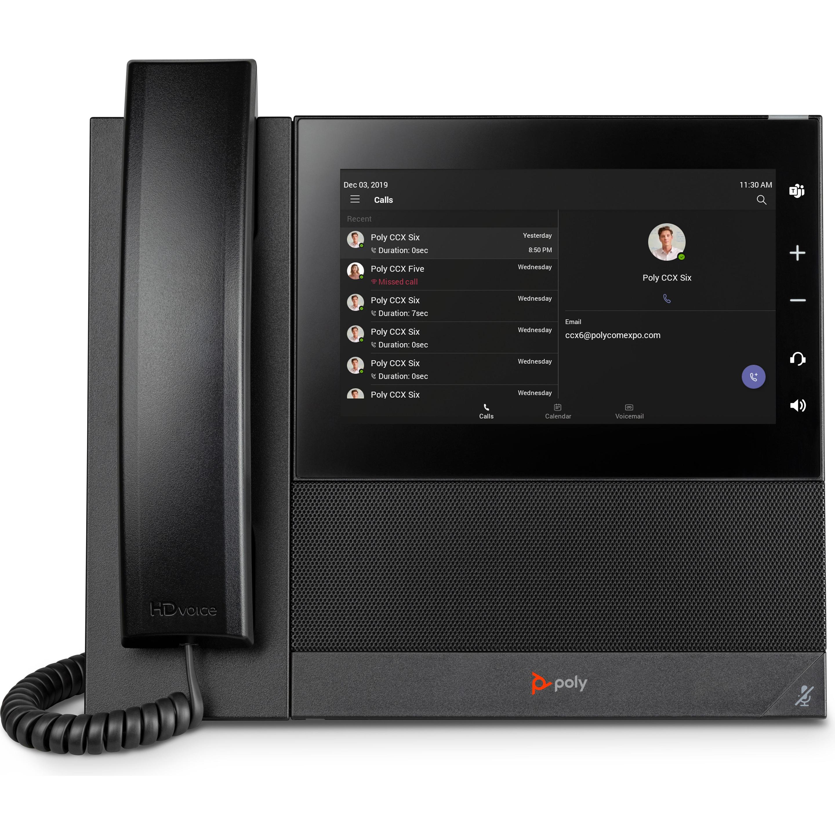 HP Poly CCX 600 BMP MS PoE-e, Telefon, Schwarz