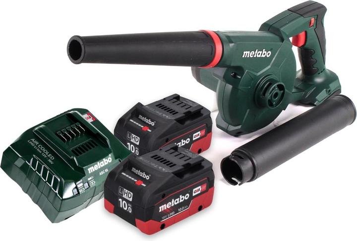 Produktbild Metabo AG 18 Akku Gebläse 18 V + 2x Akku 10,0 Ah + Ladegerät (Akkubetrieb, Laubbläser)
