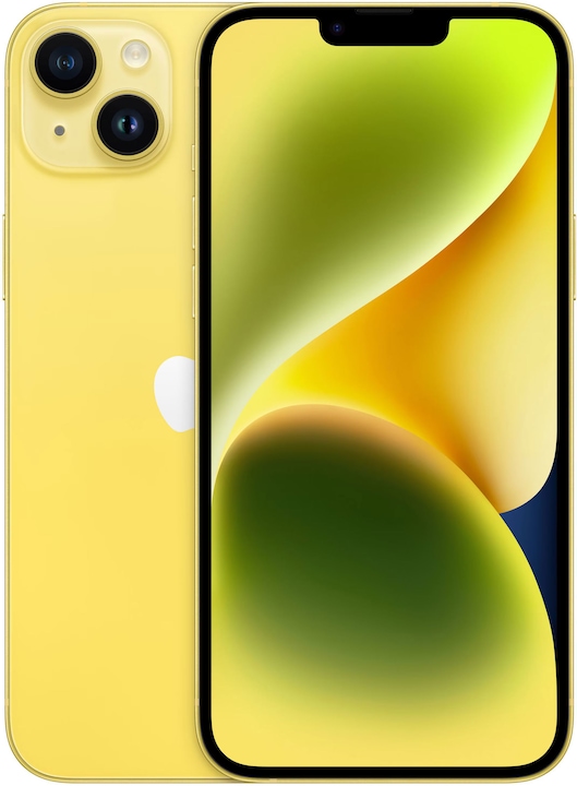 Actual product image Apple iPhone 14 Plus (256 GB, Yellow, 6.70", SIM + eSIM, 12 Mpx, 5G)