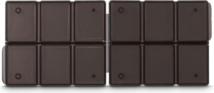 Hama Geheugenkaartbox For 12 SD-Kaarten Plat Black/Transparant