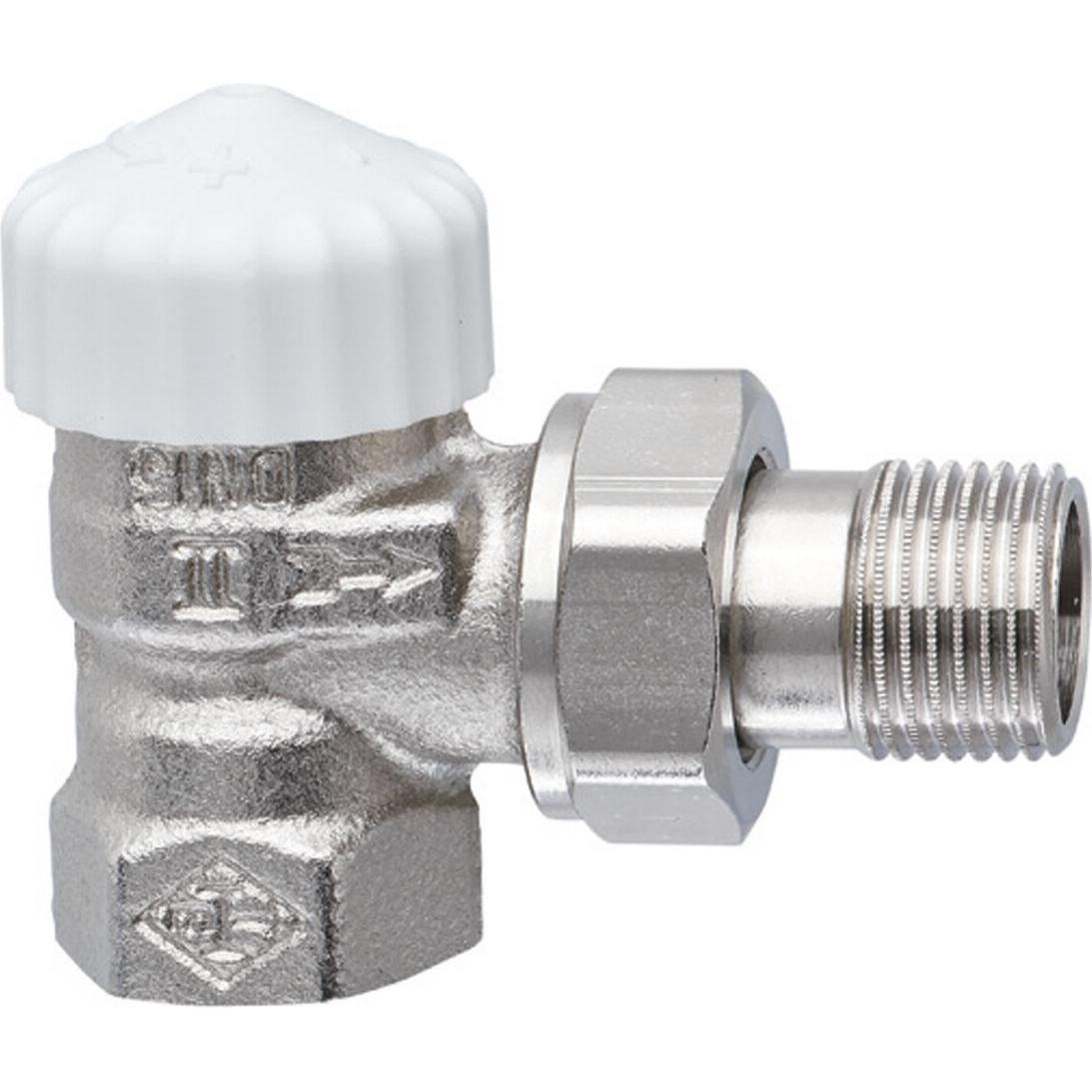 Magni TA Heimeier Thermostat-Unterteil V-exakt II Rotguss vernickelt, Eck 3/4 Zoll, kvs 0,86, 3711-03.000, Zubehör Heize...