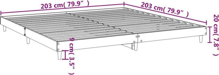 Image du produit vidaXL Bettgestell (200 x 200 cm)