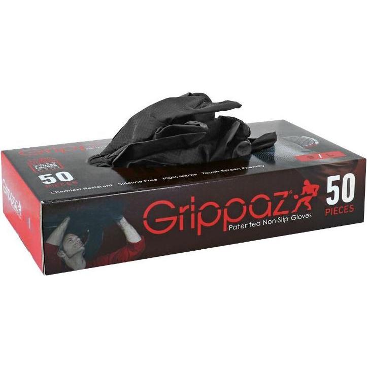 Grippaz, Schutzhandschuhe, Nitrilow 246 Juodas 50 BL (M)
