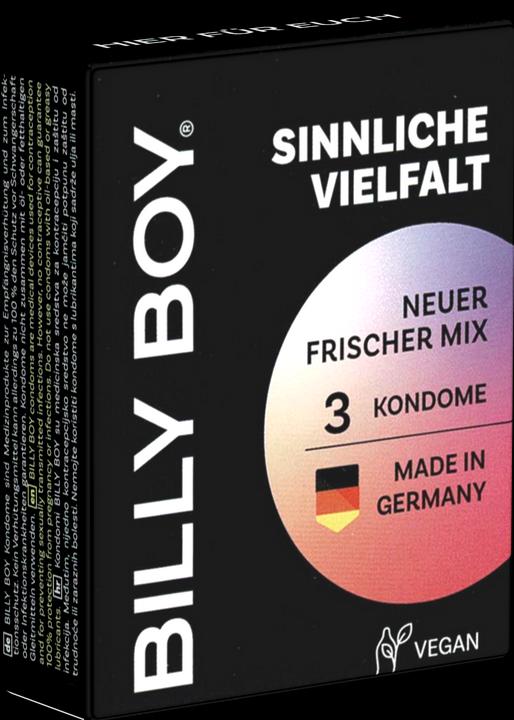 Produktbild Billyboy Billy Boy «Sinnliche Vielfalt» 3 gemischte Kondome im gefühlvollen Kondomsortiment (3 Stk.)