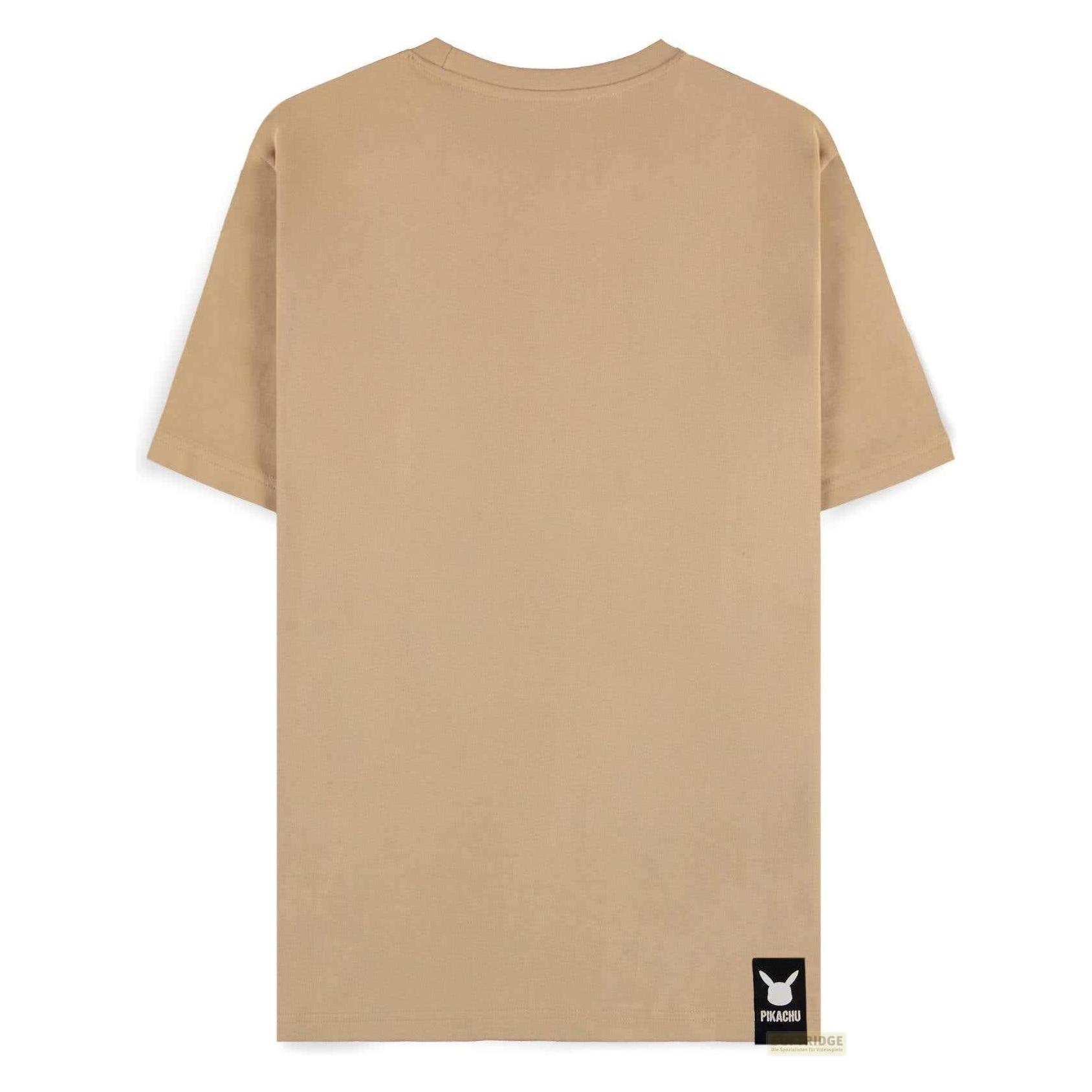 Difuzed, Herren, Shirts, Pokemon T-Shirt Beige Pikachu Grösse M, Beige, (M)