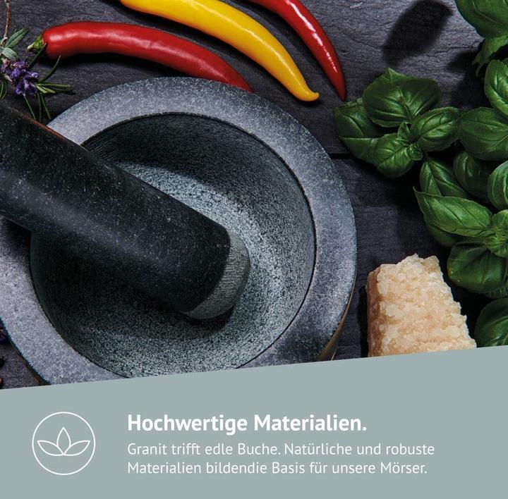 Actual product image Diemker Granite mortar with pestle