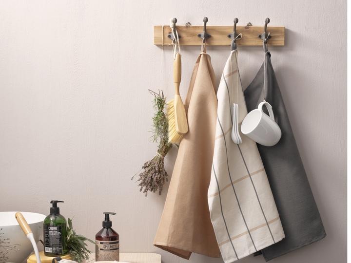 Actual product image ASA Selection ASA tea towel ecru checked 50 x 70 cm (70 x 50 cm)