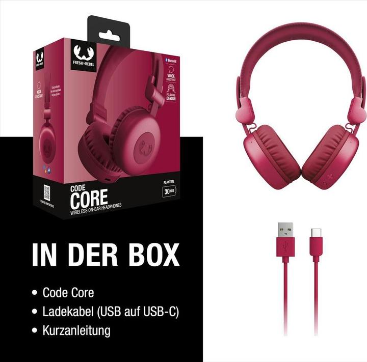 Produktbild Fresh'N Rebel Fresh 'n Rebel Code Core Berry Red (30 h, Kabellos)