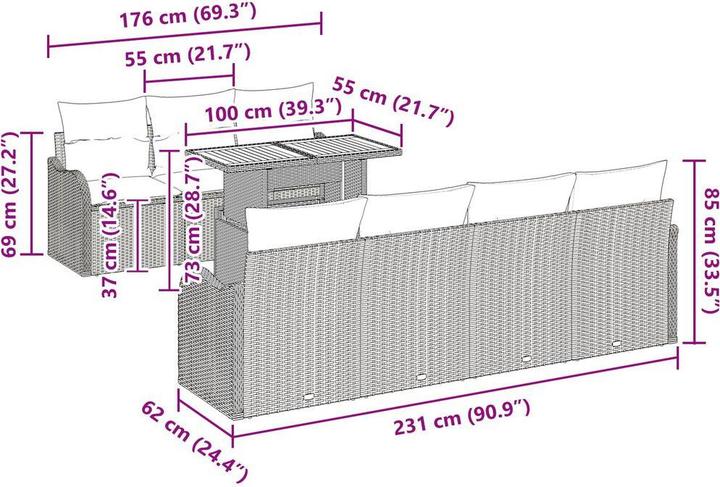 Produktbild vidaXL Sophie