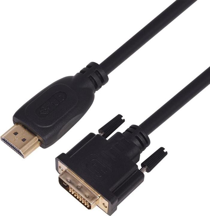 Produktbild Kabel HDMI - DVI 3m. 24+1,pozlacany (3 m)