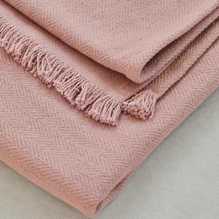 Immagine prodotto Loberon Plaid Herepian rosa (170 x 130 cm)