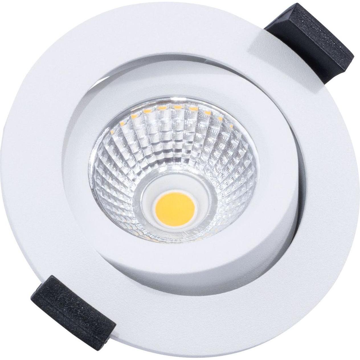 Dotlux, Wandleuchte + Deckenleuchte, LED-Deckeneinbaustrahler CIRCLEminidim 6W 3000K dim ws