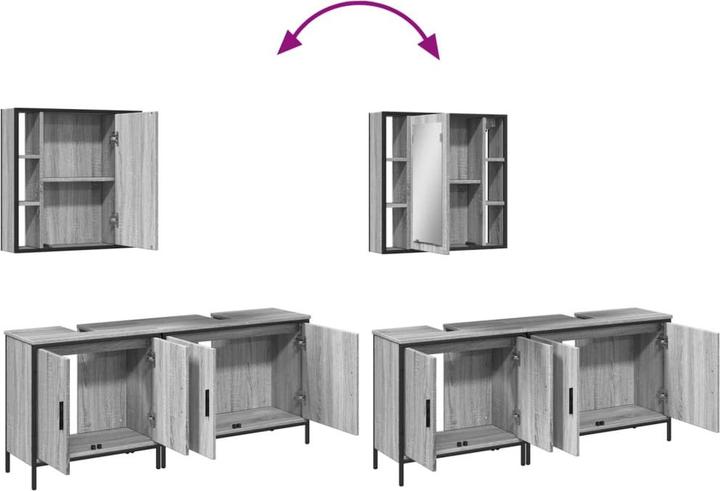 Produktbild vidaXL Badmöbel Set (60 x 16 x 60 cm)