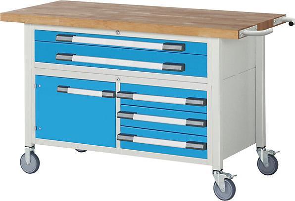 Produktbild eurokraft pro Fahrbare Werkbank Serie 8000 (150 cm, 70 cm)