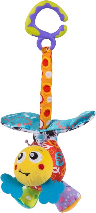Actual product image Playgro Bee wiggle fidget stroller trailer