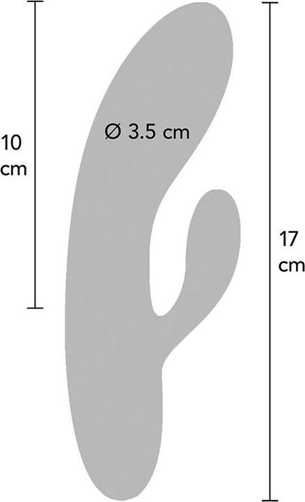 Actual product image ToyJoy LUZ Splendor Rabbit Vibrator