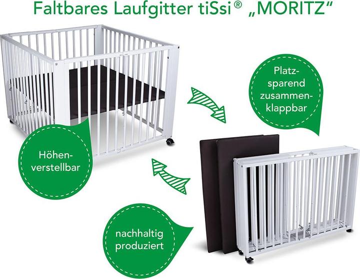 Actual product image Tissi Playpen Moritz (93 cm, 100 cm, Beech)