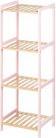 Produktbild Berilo 4 Regale Bambus quadratisch Regal Rose rosa