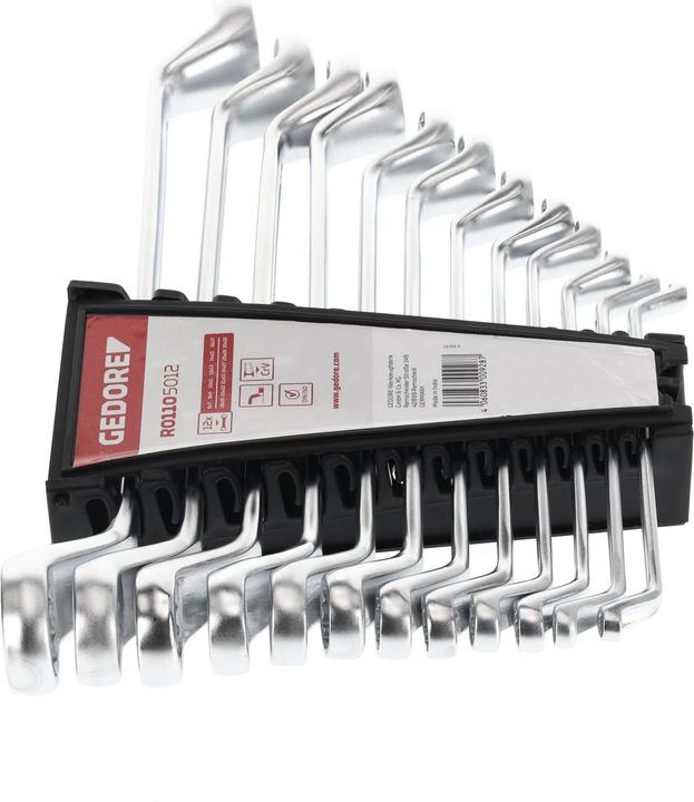 Actual product image Gedore Red red Double ended ring spanner set, 12 pieces, SW 6-32, chrome vanadium steel, silver (10 mm, 11 mm, 12 mm, 13 mm, 14 mm, 15 mm, 16 mm, 17 mm, 18 mm, 19 mm, 20 mm, 21 mm, 22 mm, 23 mm, 24 mm, 25 mm, 26 mm, 27 mm, 28 mm, 29 mm, 30 mm, 31 mm, 32 mm, 6 mm, 7 mm, 8 mm, 9 mm)