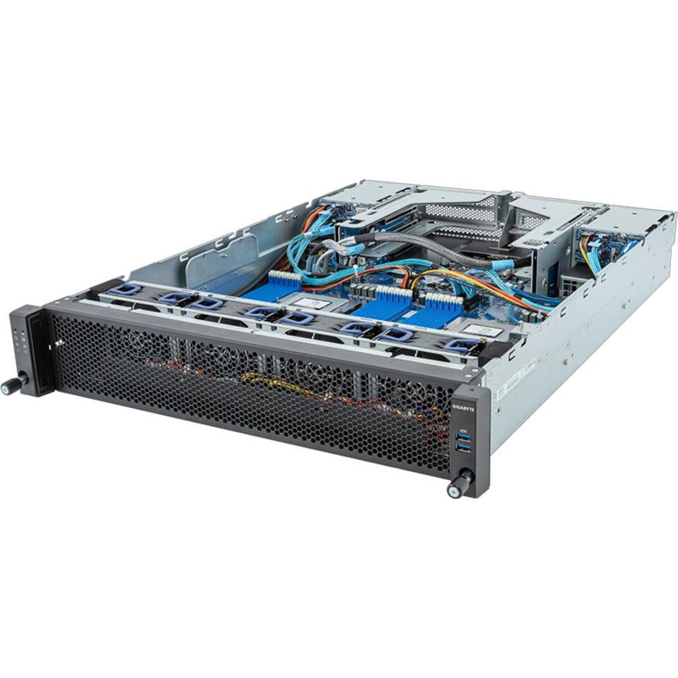 Gigabyte Barebone E283-Z90-ACD1 (rev. 3.x) 2U Dual Sockel SP5 6NE283Z90DR000ACD1, Server Barebone
