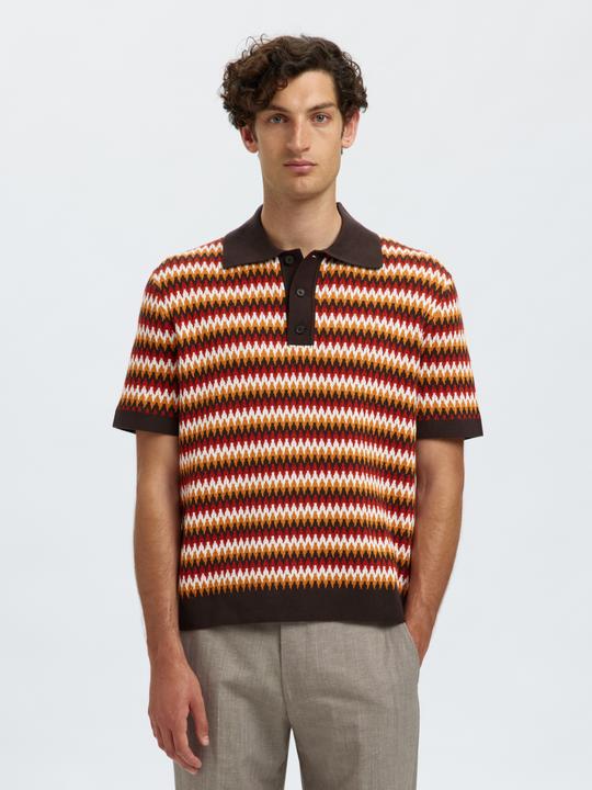 Image du produit Selected Kurzärmeliges Polohemd aus Strick (M)