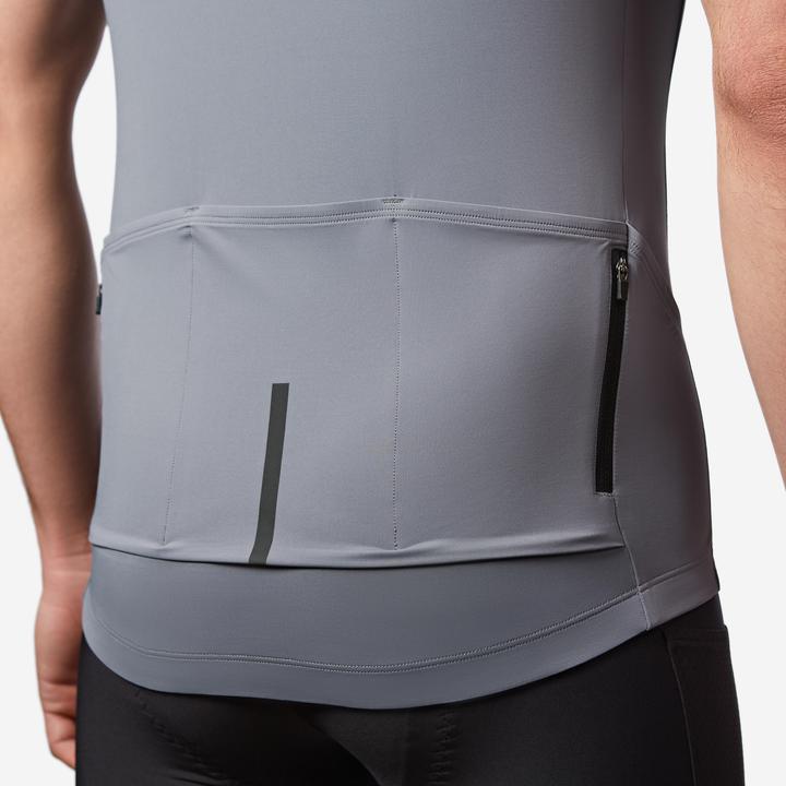 Produktbild Van rysel Rennrad Fahrradtrikot Sommer kurzarm Herren Slimfit Endurance 2 grau (L)