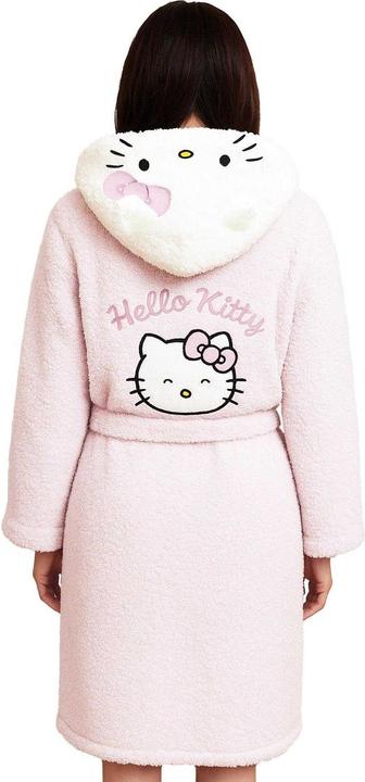 Produktbild Hello Kitty Morgenmantel bestickt Teddyfleece (L)
