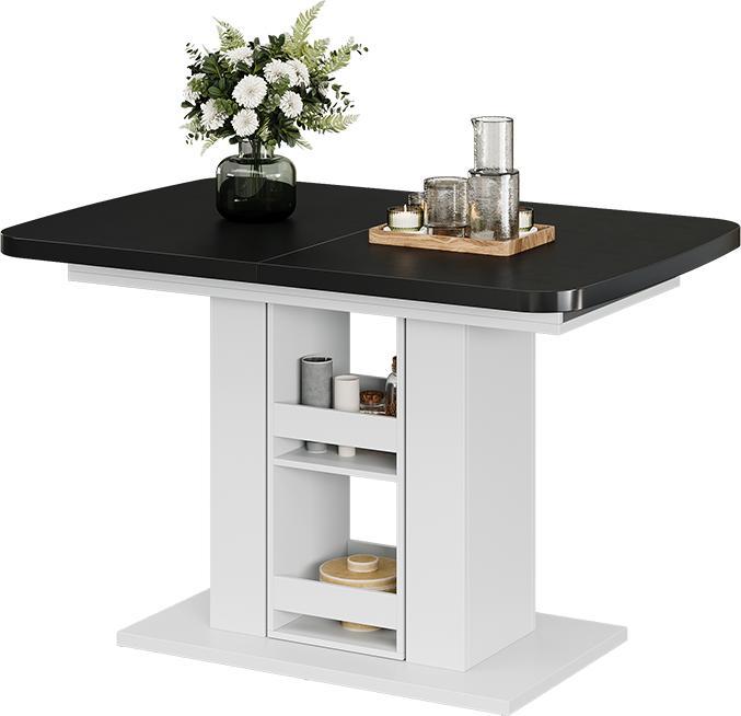 Actual product image Vicco Dining table Fenaro, Black/white/White, 120 x 80 cm (120 x 80 x 76 cm)