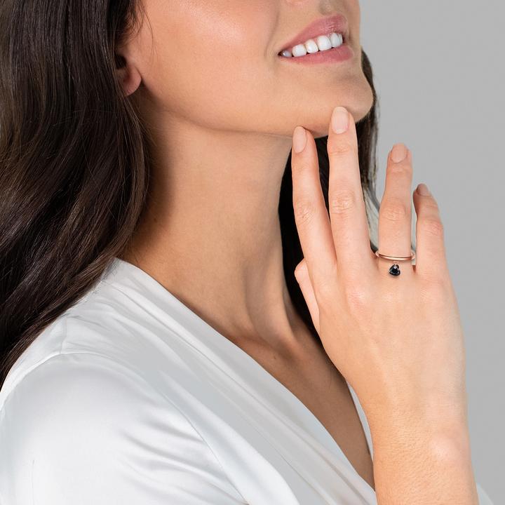 Immagine prodotto Glanzstücke München Cuore da donna in argento Sterling Spinello Oro Rosa - 32418 (50, 925 Argento)