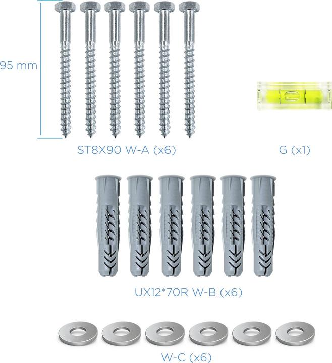 Actual product image Tooq Technology SOPORTE PARED LP4380XL-B 43"-80" NEGRO (Wall, 80", 50 kg)