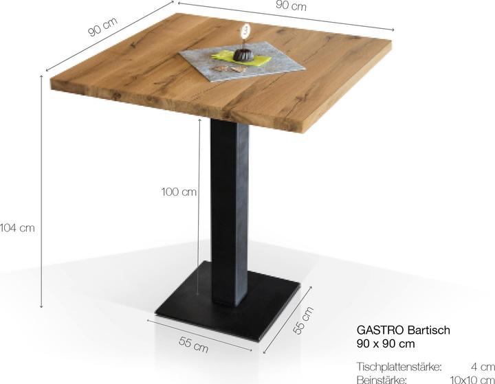 Produktbild Möbel-Eins Gastro (90 x 90 x 104 cm)