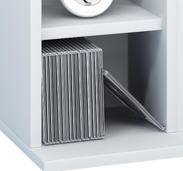 Actual product image VCM Wood CD DVD Stand Shelf Milano (42 x 20 x 92 cm)
