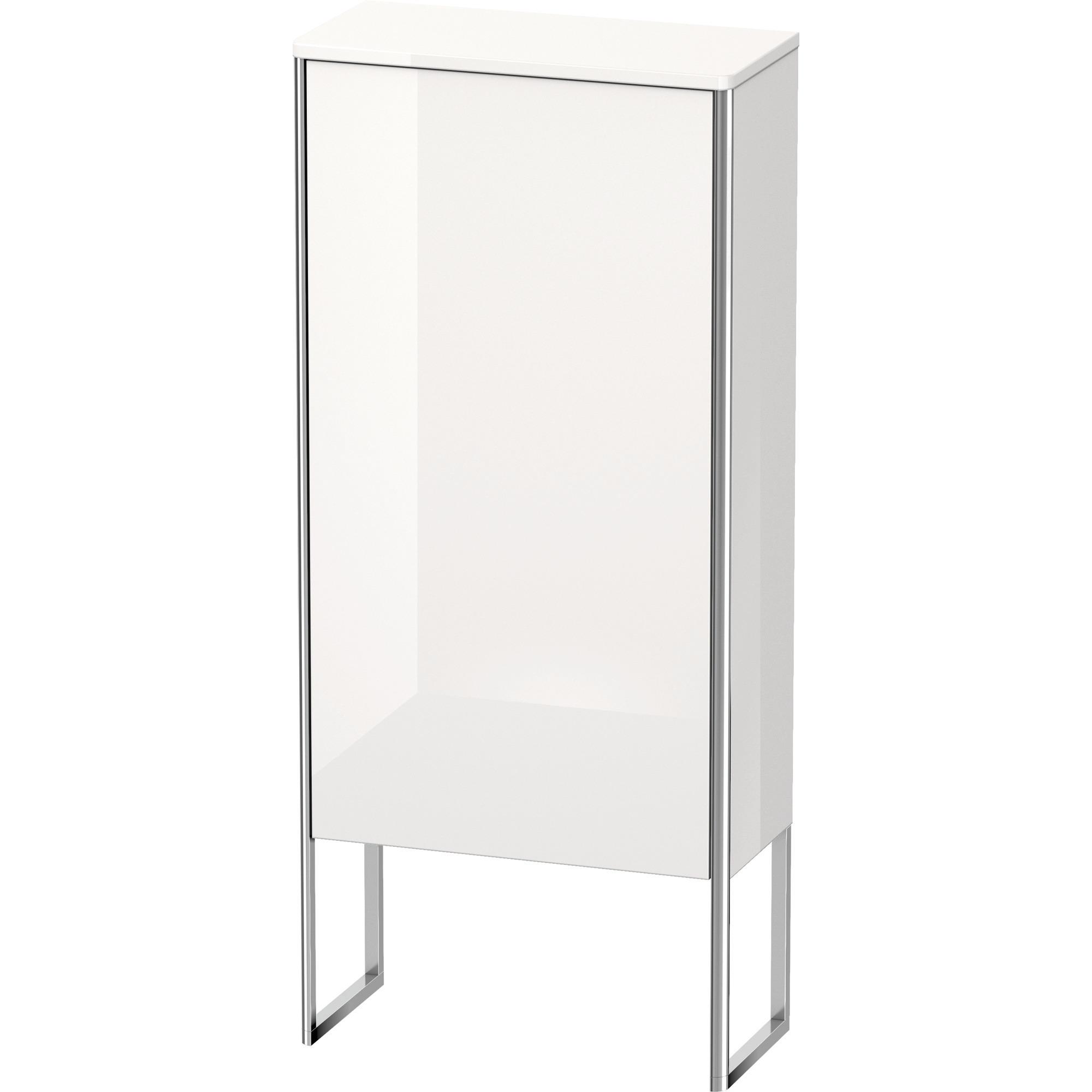 Duravit, Badezimmerschrank, Halbhochschrank XSQUARE 1121x500x236mm Türansch re we hochglanz