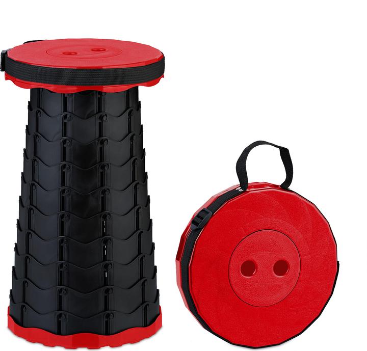 Actual product image Relaxdays telescopic stool