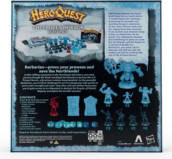 Immagine prodotto Hasbro HeroQuest - Espansione - Orrore ghiacciato (HABF5815UU0) (Inglese)