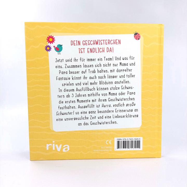 Produktbild Hurra, endlich grosse Schwester! (Deutsch, Riva Verlag, 2021)