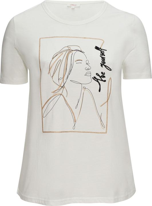 Actual product image S.Oliver T-Shirt T-Shirt mit Stickerei-Artwork (44)