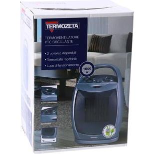 Thumbnail - Termozeta Oszillierender keramischer Ventilatorheizer mit, Heizlüfter, Silber