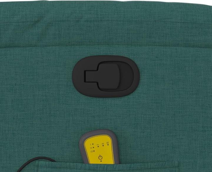 Immagine prodotto vidaXL Poltrona massaggiante in tessuto verde scuro,Colore: verde scuro,Materiale