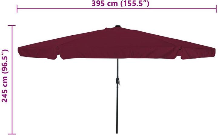 Immagine prodotto vidaXL Garten-Sonnenschirm (3.95 m)